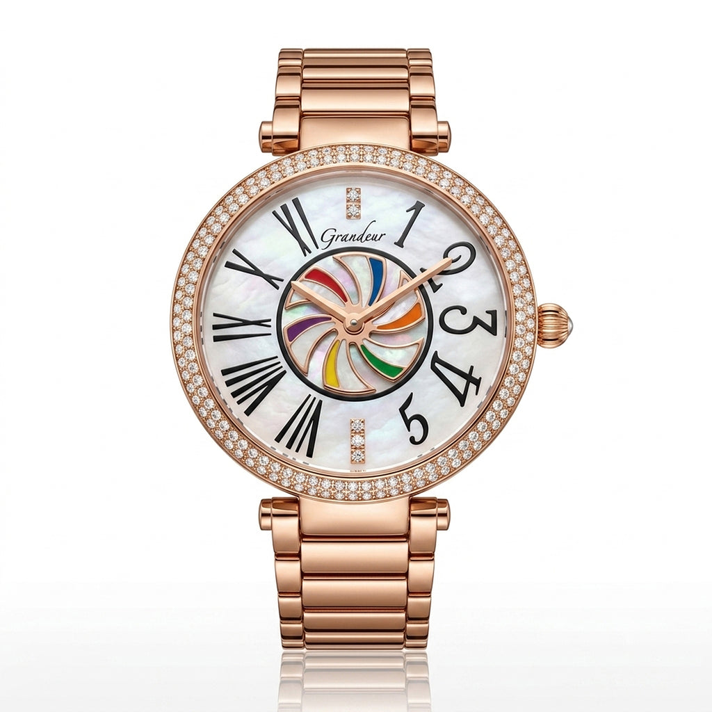 GRANDEUR WATCH CRUSADES TURNING SERIES ROSE GOLD G15012