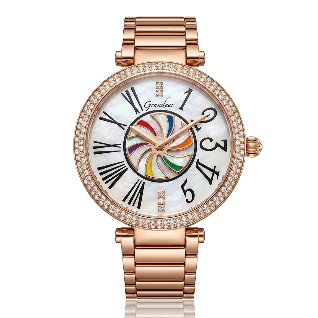 GRANDEUR WATCH CRUSADES TURNING SERIES ROSE GOLD G15012