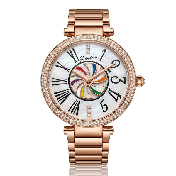 GRANDEUR WATCH CRUSADES TURNING SERIES ROSE GOLD G15012