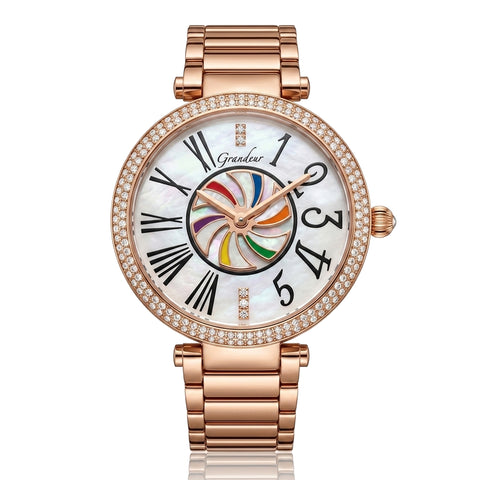 GRANDEUR WATCH CRUSADES TURNING SERIES ROSE GOLD G15012