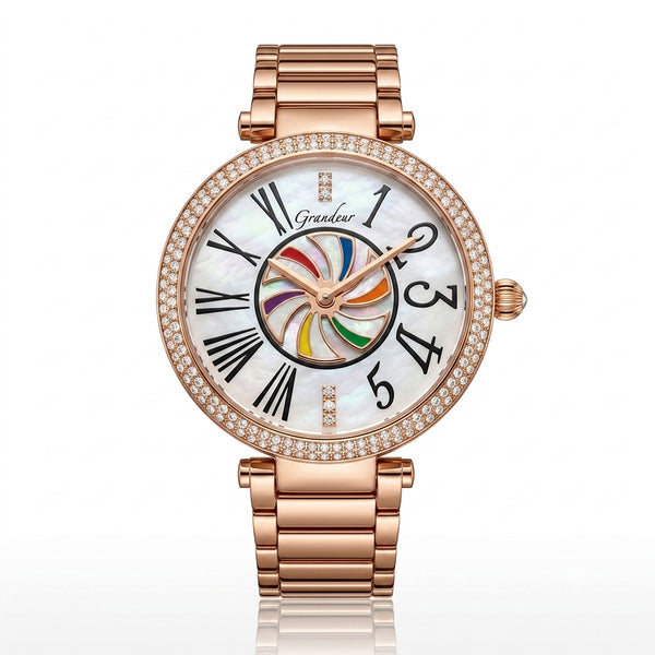 GRANDEUR WATCH CRUSADES TURNING SERIES ROSE GOLD G15012