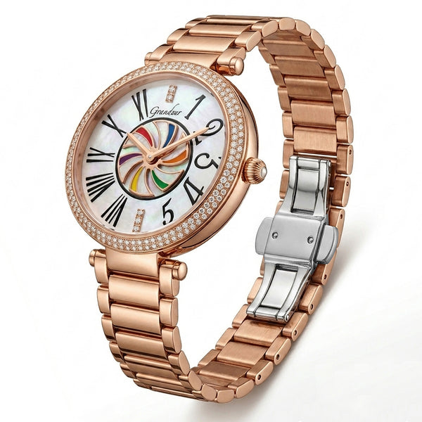 GRANDEUR WATCH CRUSADES TURNING SERIES ROSE GOLD G15012