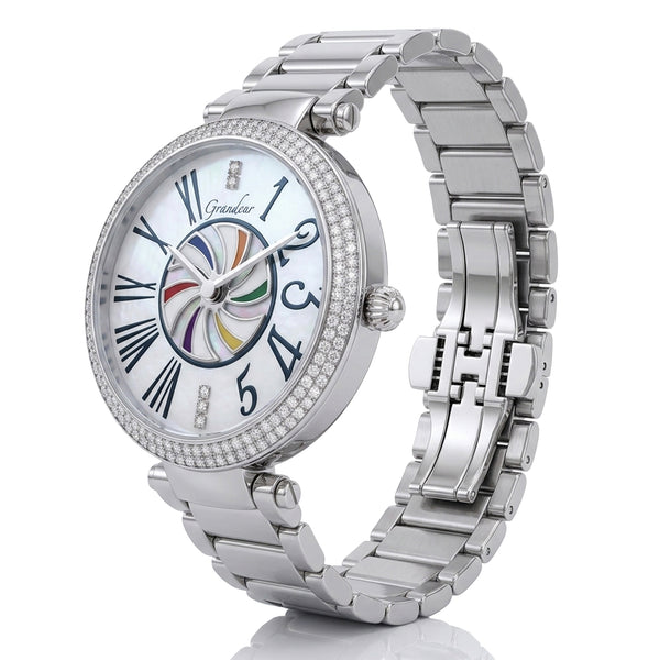 GRANDEUR WATCH CRUSADES TURNING SERIES WHITE GOLD G15012