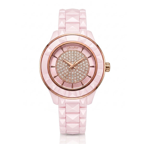 GRANDEUR WATCH GALAXY CERAMIC SERIES ROSE GOLD PINK CERAMIC G16003
