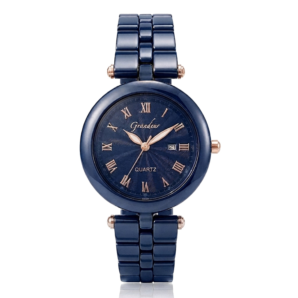 GRANDEUR WATCH GALAXY CERAMIC SERIES BLUE CERAMIC G16130