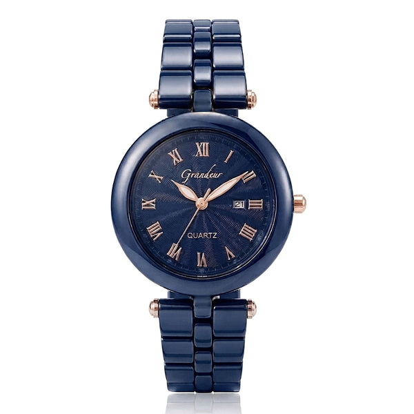 GRANDEUR WATCH GALAXY CERAMIC SERIES BLUE CERAMIC G16130