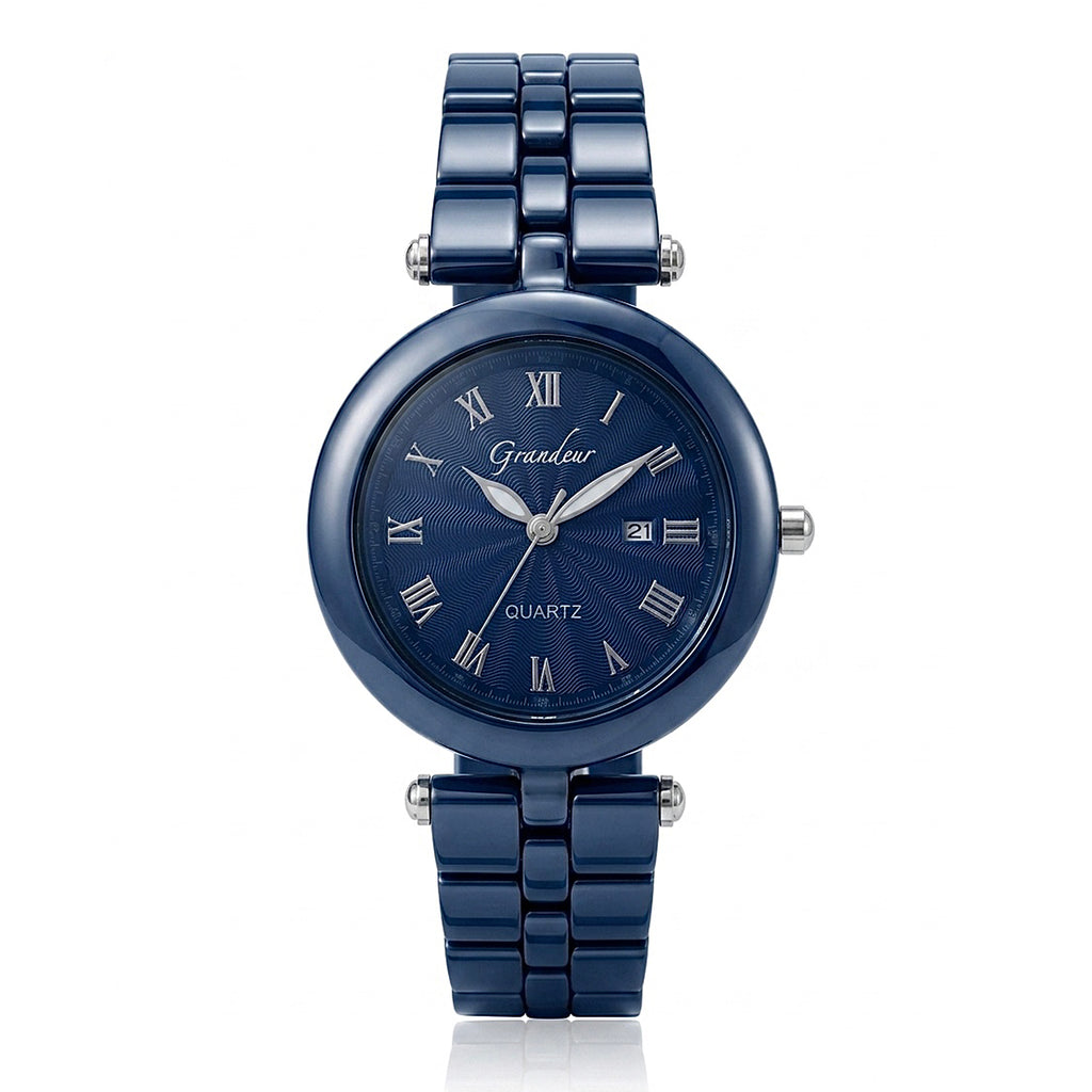 GRANDEUR WATCH GALAXY CERAMIC SERIES BLUE CERAMIC G16130