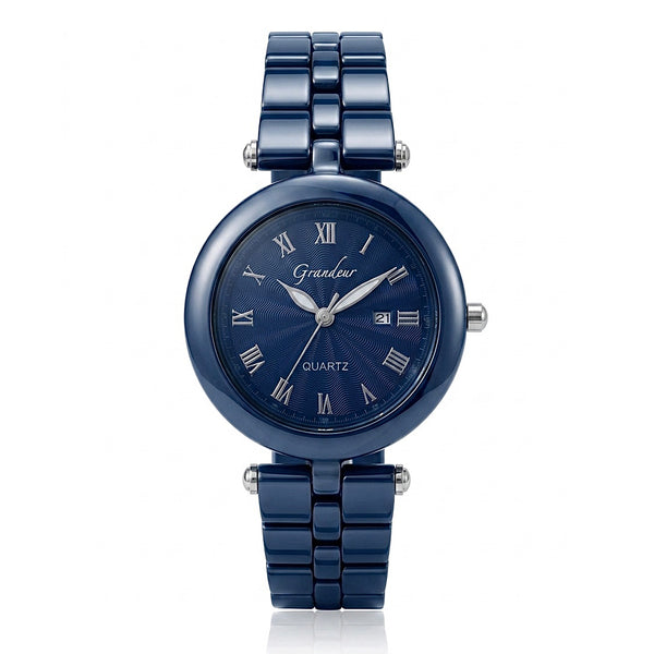 GRANDEUR WATCH GALAXY CERAMIC SERIES BLUE CERAMIC G16130