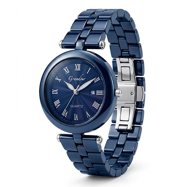 GRANDEUR WATCH GALAXY CERAMIC SERIES BLUE CERAMIC G16130