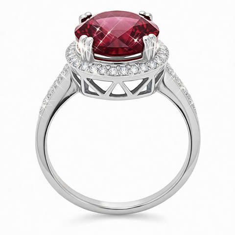 GRANDEUR ROUND LAB GROWN RUBY RING R12001