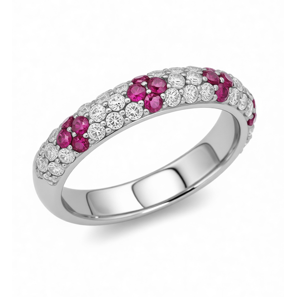 GRANDEUR ROUND LAB GROWN RUBY RING R12040
