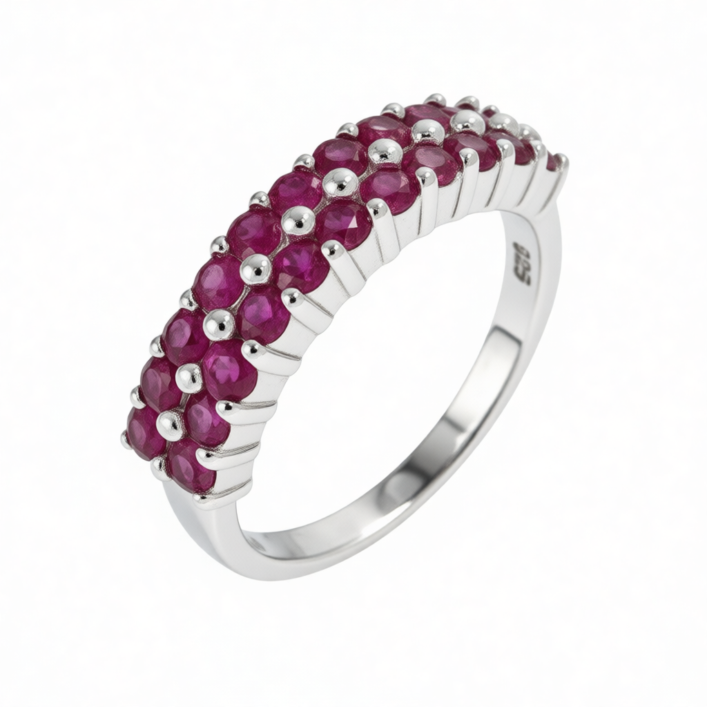 GRANDEUR ROUND LAB GROWN RUBY RING R12065