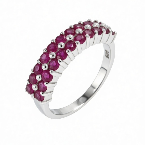 GRANDEUR ROUND LAB GROWN RUBY RING R12065