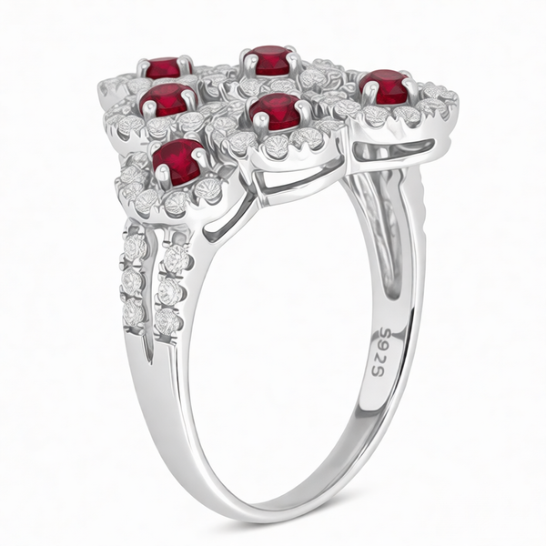 GRANDEUR ROUND LAB GROWN RUBY RING
