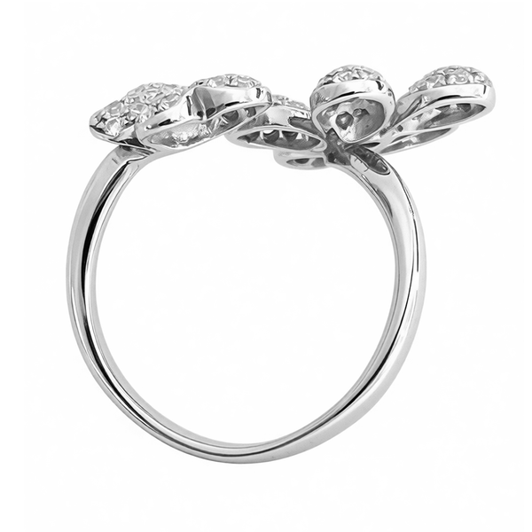 GRANDEUR ROUND LAB GROWN RUBY FLOWER RING