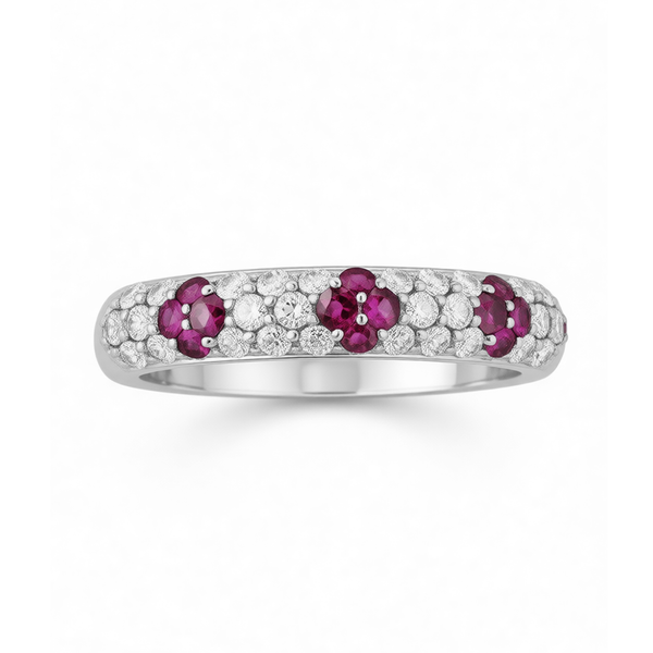 GRANDEUR ROUND LAB GROWN RUBY RING