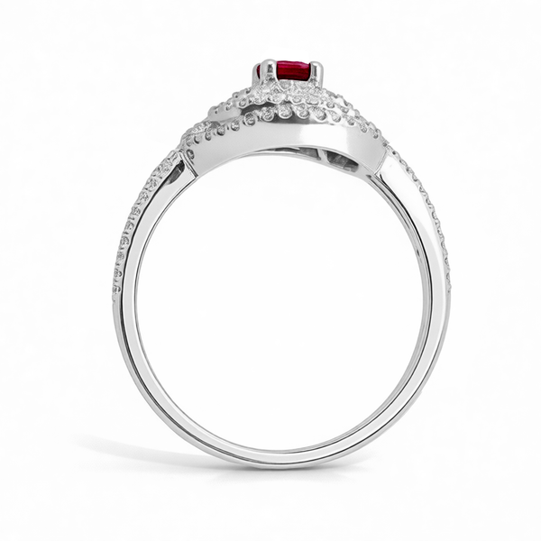 GRANDEUR ROUND LAB GROWN RUBY RING