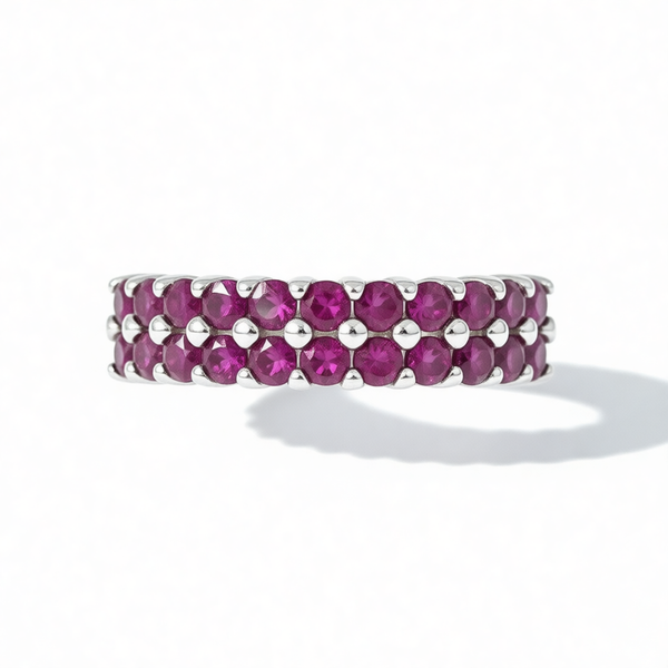 GRANDEUR ROUND LAB GROWN RUBY RING