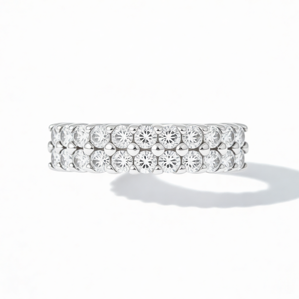GRANDEUR ROUND SIMULATED DIAMOND RING