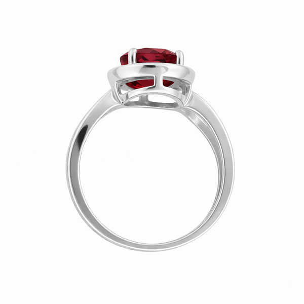 GRANDEUR ROUND LAB GROWN RUBY RING